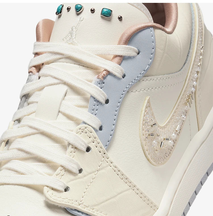 Nike Original Air Jordan 1 Low Damen-Sportschuhe, strapazierfähig, IH7323-100
