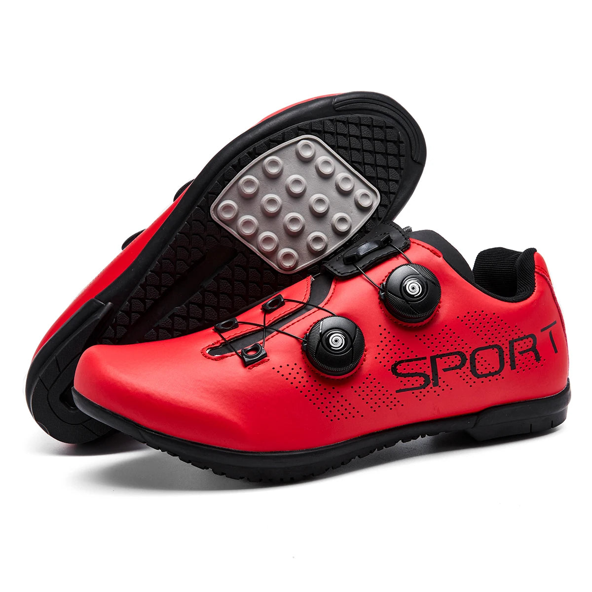 New outdoor rubber soled cycling shoes Breathable and comfortable professional sports rubber cycling shoes