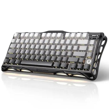 GravaStar Mercury K1 75% Wireless Mechanical Gaming Keyboard, Aluminum Alloy Exoskeleton Design, RGB Backlit, Hot-Swap Socket