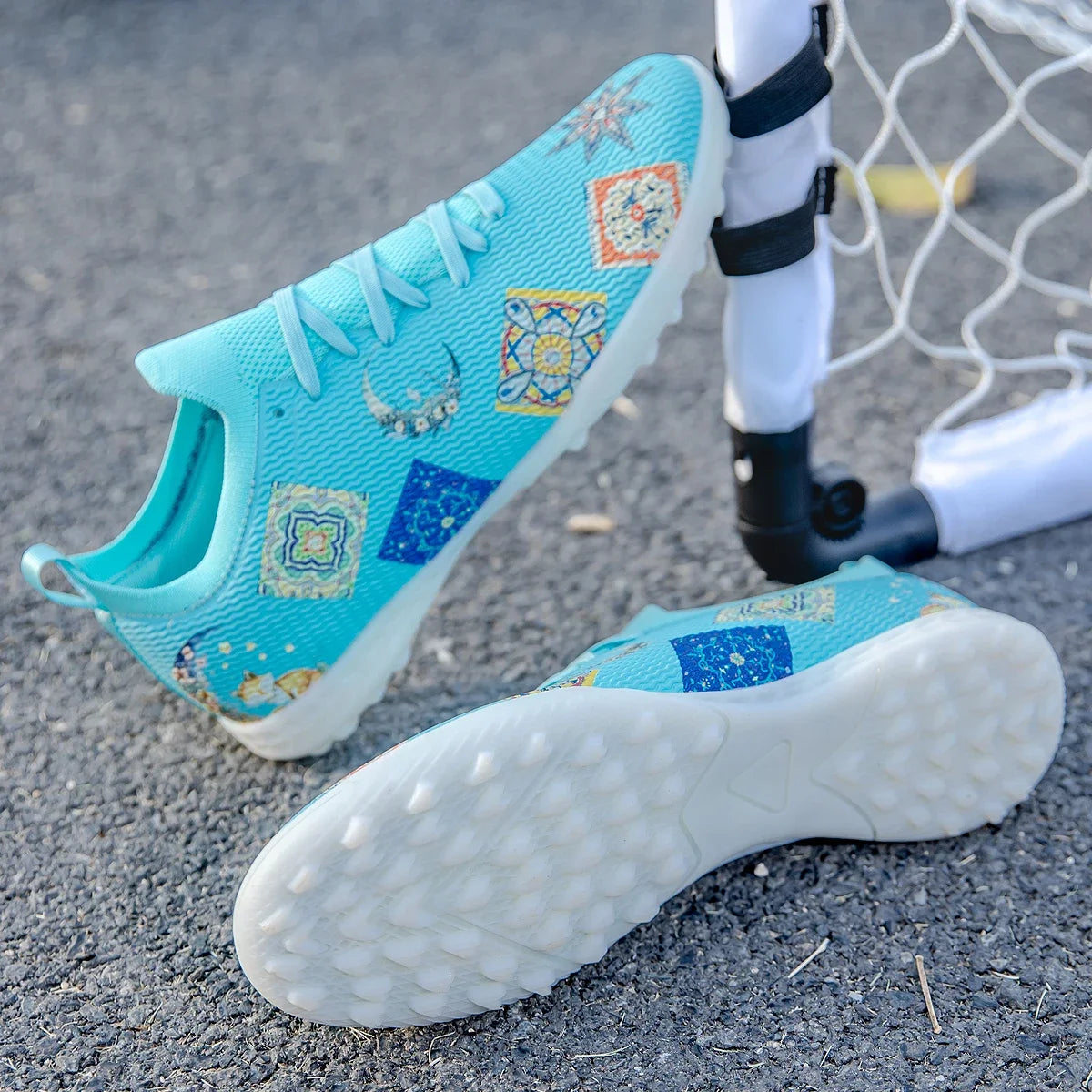 Scarpe da calcio professionali Lawn Nails resistenti all'usura, multicolore, con forte aderenza e grande equilibrio, per allenamento estivo all'aperto