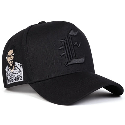 Czapki baseballowe z haftem „E” – unisex, wiosna/jesień, na świeżym powietrzu, regulowane, codzienne, czapki przeciwsłoneczne, czapki sportowe