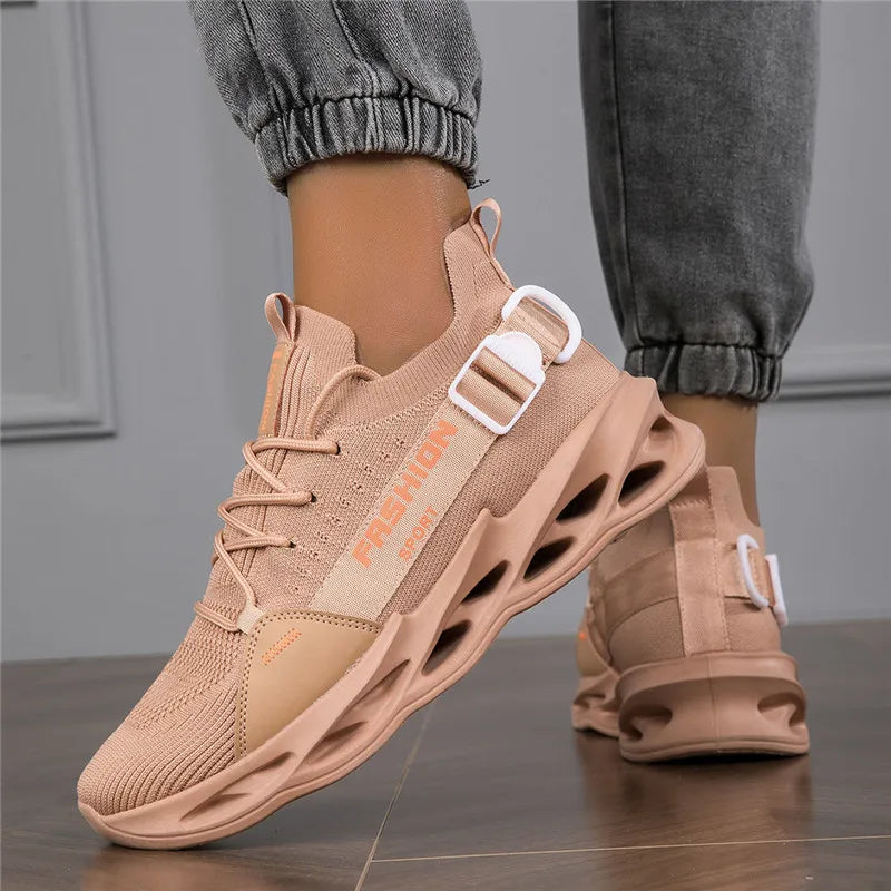 Moda Lila Casual Sneakers Dam Herr Blade Löparskor Storlek 48 Lätta Andningsbara Sportskor Herr Mesh-sneakers