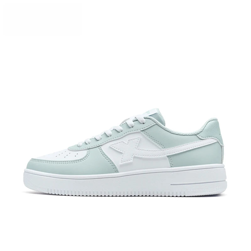 Xtep White Sneakers Women 2026 Spring Couples Versatile Trendy Casual Thick-soled Heightening Sports Shoes 874118319851