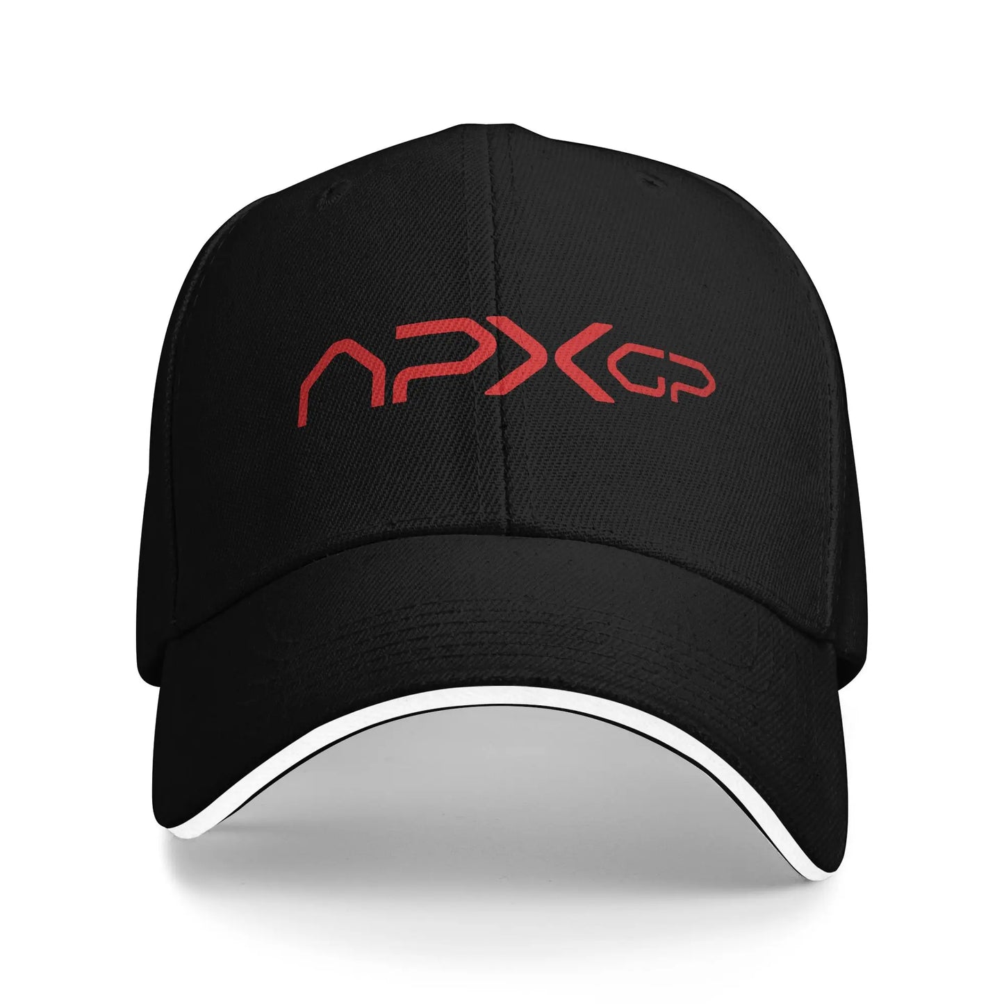 Unisex APX GP Apex Movie Team Logo Sandwich Caps  , Fashion Baseball Caps Polyester  Sun Hats Breathable Trucker Cap Summer