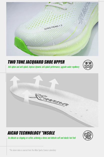 IRUNSVAN New Carbon Plate Marathon Running Shoes Lightweight Shock-Absorbing And Suitable For Men's Sports Shoes