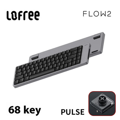 Lofree FLOW2 Mechanical Keyboard Business Office Wireless Bluetooth Wired Quiet & Gentle Sound Compatible Mute Aluminum Lump