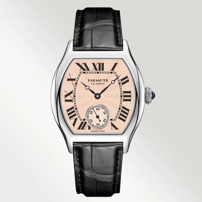 FARASUTE New Classic Hangzhou Customized Movement Manual Mechanical Watch Men Sapphire Crystal Small Second 50m Waterproof reloj