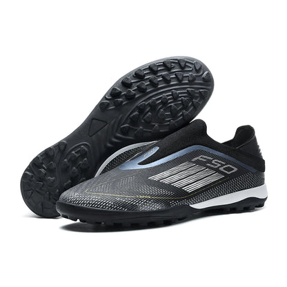New Men's Football Boots Comfortable Soccer Shoes Match Training Boys Non-Slip Long Spikes Breathable Adult Cleats Outdoor Sport