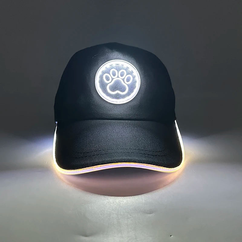 Cappellino da baseball luminoso fashion a LED, cappello hip-hop fluorescente per bar e club, per uomo e donna, DJ, danza, accessori e costume