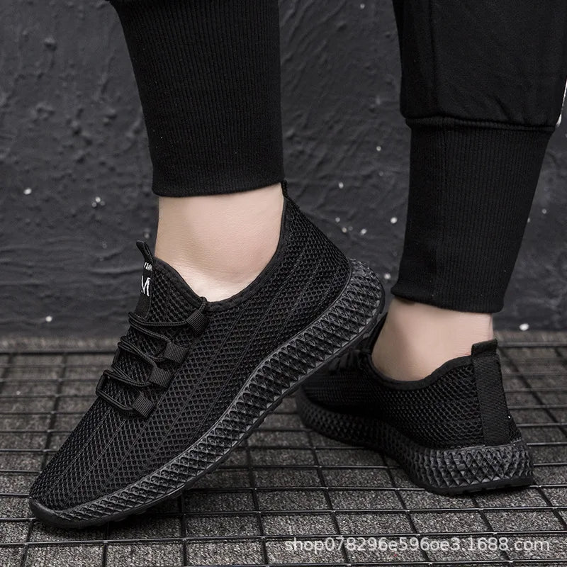 New Men's Casual Sports Shoes Outdoor Thick Bottom Versatile Summer Workwear Trendy Shoes Anti-Slip Wear-Resistant Rubber Sole