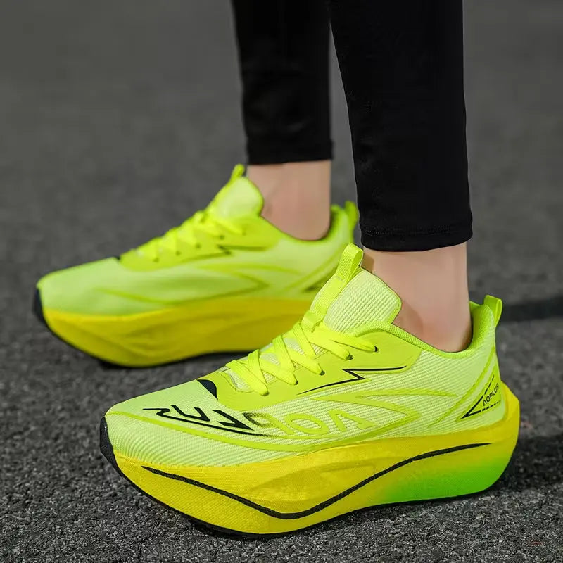 2026 Air Cushion Jogging Running Shoes Carbon Plate Marathon Men's Sports Breathable Lightweight Women's Non-Slip Sneakers