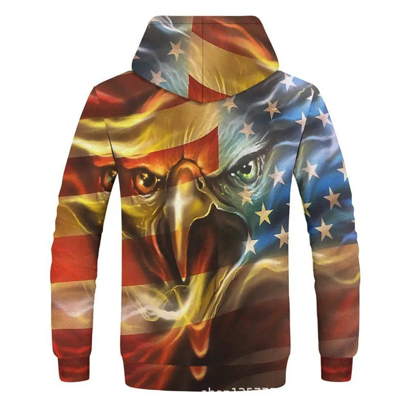 Neuer modischer Hoodie mit 3D-Tierprint für Herren und Damen, personalisiertes Design, Sweatshirt mit Schnee- und Doppelwolf-Motiv, Harajuku Oversized Hoodie
