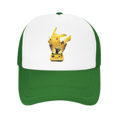 Pokemon Trucker Hats Adult Hip-Hop  Hats Trucker Hat Trucker Cap Adjustable Polyester Mesh Baseball Caps Summer