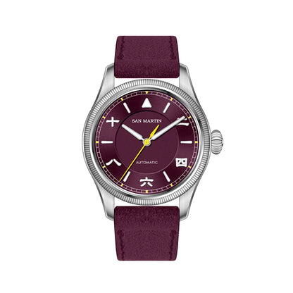 San Martin 39.5mm Men Pilot Watch YN55 Automatic Mechanical Aviation Watches Chinese Style Original Design SN0033 Field Watch