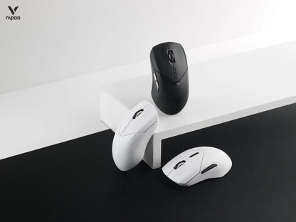 Ratón gaming inalámbrico Rapoo VT9PRO PAW3398 68g, con cable, programable, ergonómico, 26000DPI, recargable Type C, accesorio para PC gamer