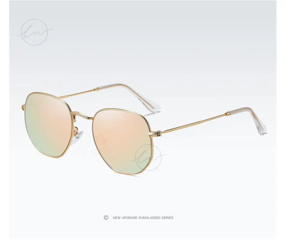 LM Kvinder Hexagon Solbriller Mænd Retro Polariserede Kørselsbelagte Spejlbriller UV400 Briller gafas de sol