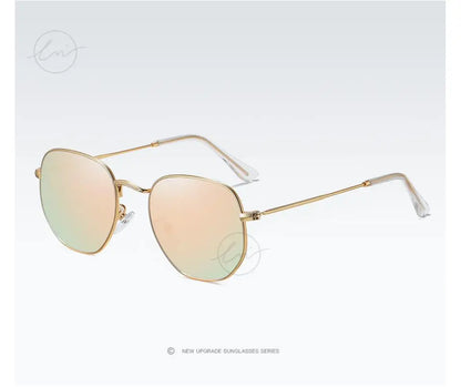 LM Kvinder Hexagon Solbriller Mænd Retro Polariserede Kørselsbelagte Spejlbriller UV400 Briller gafas de sol