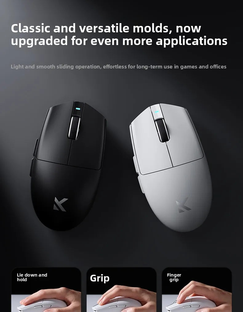 Mouse wireless MCHOSE G3 V2 PRO Bluetooth Tri Mode ergonomico e leggero per laptop, ufficio e gaming, accessori per computer