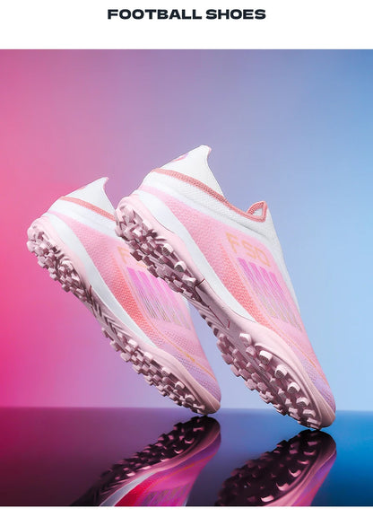 New Men's Football Boots Comfortable Soccer Shoes Match Training Boys Non-Slip Long Spikes Breathable Adult Cleats Outdoor Sport