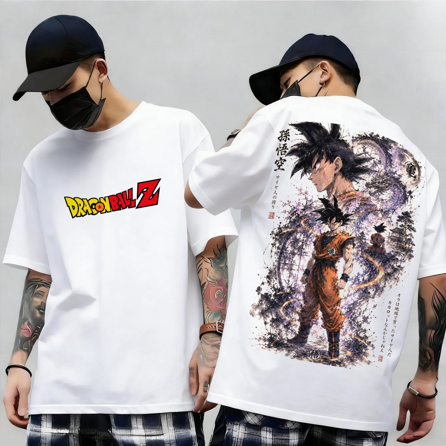 Dragon Ball Z Print Short Sleeve Cotton T-Shirt Son Goku Vegeta Men Women Clothes Harajuku Y2k Tee Vintage Summer Streetwear
