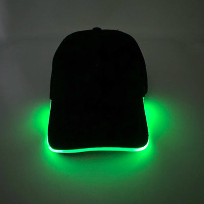 Cappellino da baseball luminoso fashion a LED, cappello hip-hop fluorescente per bar e club, per uomo e donna, DJ, danza, accessori e costume