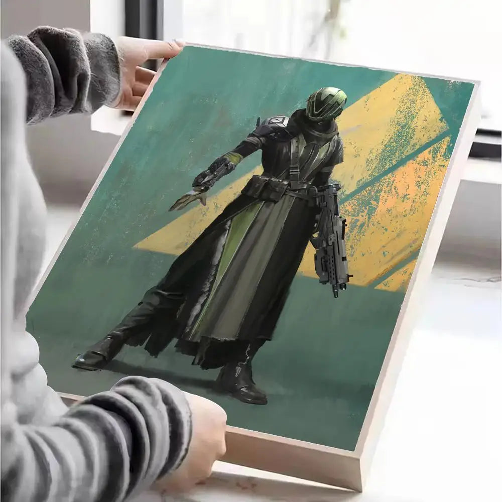 Destiny Poster Self-adhesive Art Waterproof Paper Sticker Coffee House Wall Decor