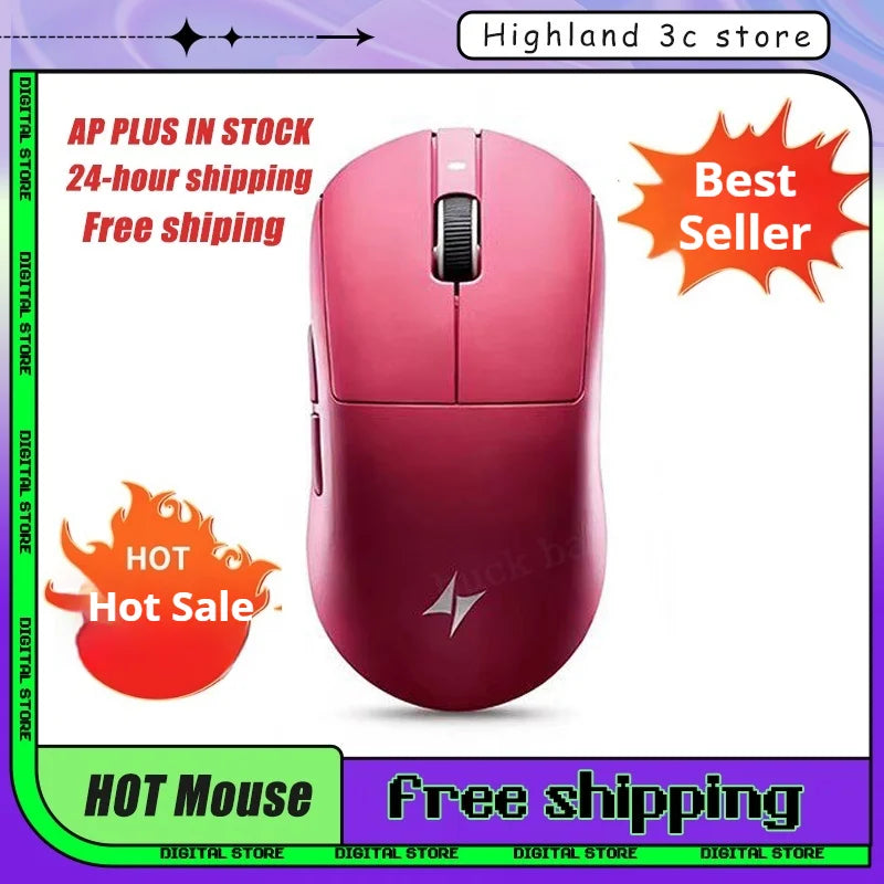 Mouse Gaming Wireless ATK A9 Plus A9/A9 SE/A9 Pro Tri-Mode 8K, Leggero, A9 Ultimate per E-sport e PC, Regalo Personalizzato
