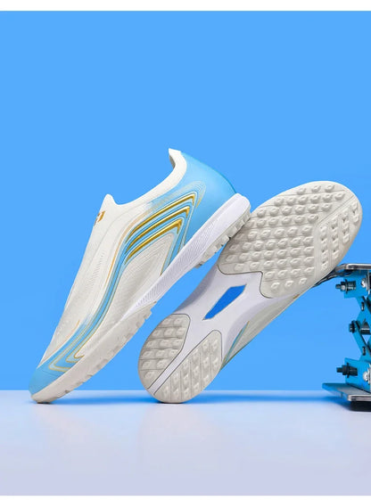 Nouvelles chaussures de football pour hommes, mi-hautes, de haute qualité, crampons pour terrain en gazon, baskets antidérapantes pour intérieur, très vendues, pour matchs en extérieur