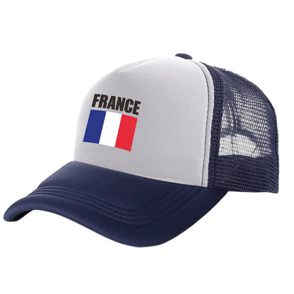 Cappelli trucker Francia alla moda, cappelli Francia cool, cappellino da baseball estivo da outdoor con rete parasole