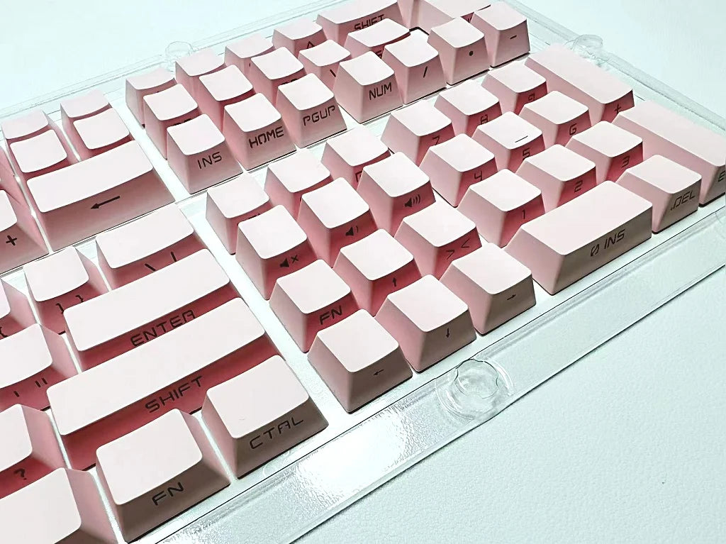 131 Tasten seitlich gravierte, hintergrundbeleuchtete Keycaps für mechanische Tastaturen mit Cherry MX Switches, OEM-Profil, ABS-Keycaps, individuelle Tastenkappen für DIY