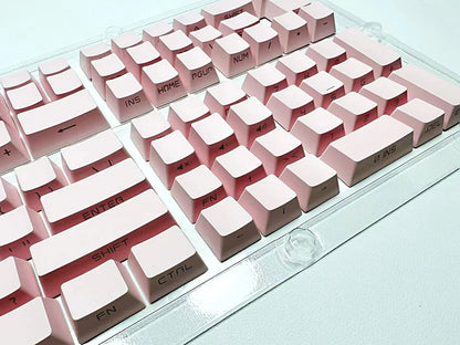 131 Tasten seitlich gravierte, hintergrundbeleuchtete Keycaps für mechanische Tastaturen mit Cherry MX Switches, OEM-Profil, ABS-Keycaps, individuelle Tastenkappen für DIY