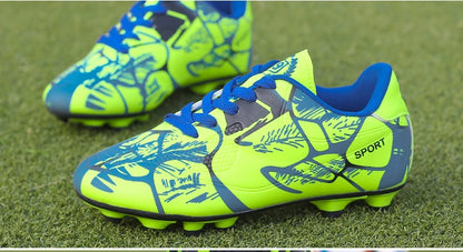Chaussures de football pour hommes et enfants, crampons, ultra-légères, antidérapantes, pour terrain gazonné, chaussures de football professionnelles pour adultes, chaussures d'entraînement pour garçons, livraison direc