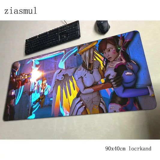 overwatch mouse pad 90x40cm mousepads Aestheticism gaming mousepad gamer Gorgeous personalized mouse pads keyboard pc pad