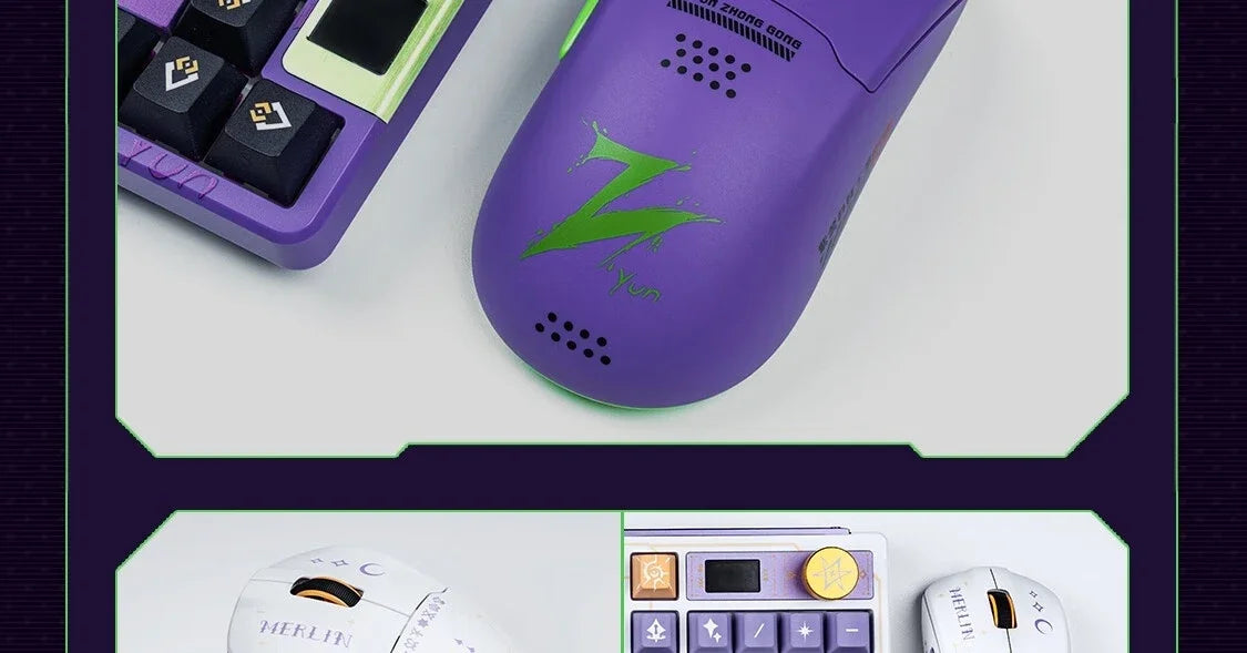 VALKYRIE M1 Wireless Mouse with 4K Wireless Receiver Charger PAW3395 Sensor 26000dpi RGB Wireless Bluetooth Three Mode Mouse