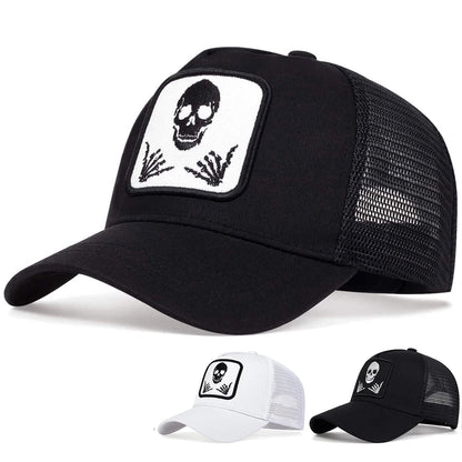 Unisex Personality Embroidery Baseball Net Caps Adjustable Casual Hats Spring and Summer Outdoor Sunscreen Hat