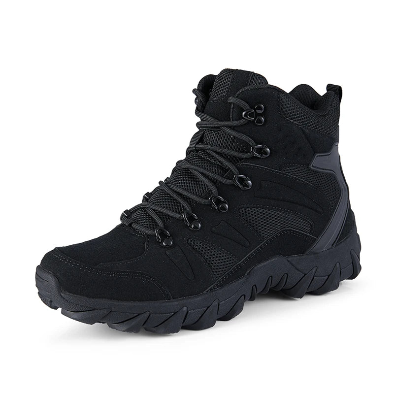 Stivali tattici da combattimento migliorati da uomo per outdoor e campeggio, antiusura, a risposta rapida, scarpe da trekking, pesca e caccia, sneakers da uomo