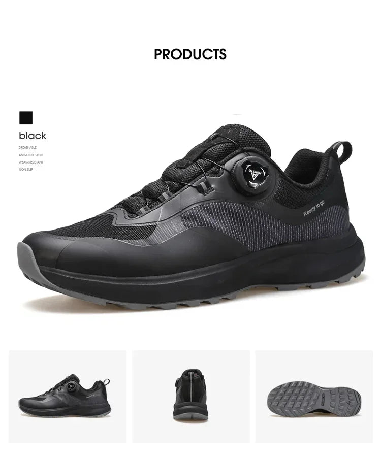 HUMTTO Breathable Trail Running Shoes for Men Black Men's Sports Shoes Cushioning Sneakers Man Luxury Designer Casual Trainers
