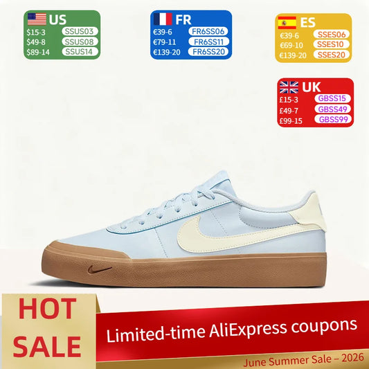 Nike Court Shot: Comfortable, Versatile, Low-Top Sneakers for Men with a Thin Sole, Slip-Resistant and Durable, Blue IB2316-400
