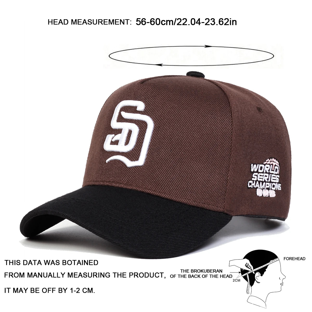 Șepci de baseball unisex cu broderie cu litere SD, șepci casual reglabile, șepci de protecție solară pentru primăvară și toamnă, de purtat în aer liber