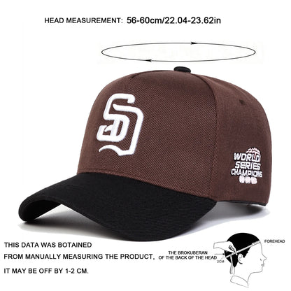 Șepci de baseball unisex cu broderie cu litere SD, șepci casual reglabile, șepci de protecție solară pentru primăvară și toamnă, de purtat în aer liber
