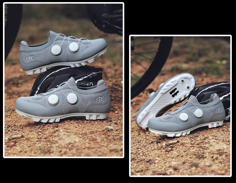 Men's MTB Cycling Shoes New Women's Pink Self-Locking Cleats Speed Road Bicycle Shoes Flat Trail Racing SPD Mountain Bike Sneakers