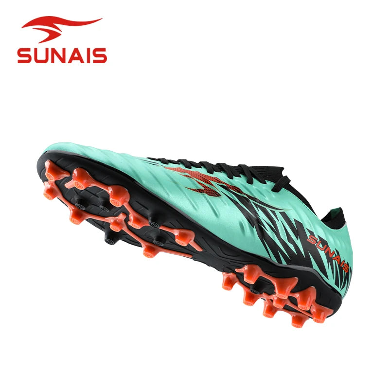 SUNAIS Chaussures de football pour hommes, entraînement sur gazon artificiel, antidérapantes, chaussures de football pour jeunes, chaussures d'entraînement sportif AG 835315
