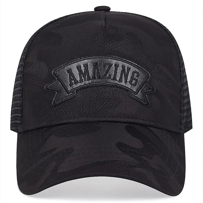 Unisex AMAZING raidžių siuvinėjimas beisbolo kepurės pavasaris vasara lauko reguliuojamos kasdieninės kepurės apsauga nuo saulės