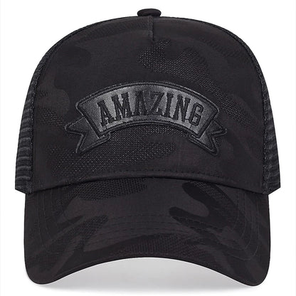 Unisex AMAZING raidžių siuvinėjimas beisbolo kepurės pavasaris vasara lauko reguliuojamos kasdieninės kepurės apsauga nuo saulės