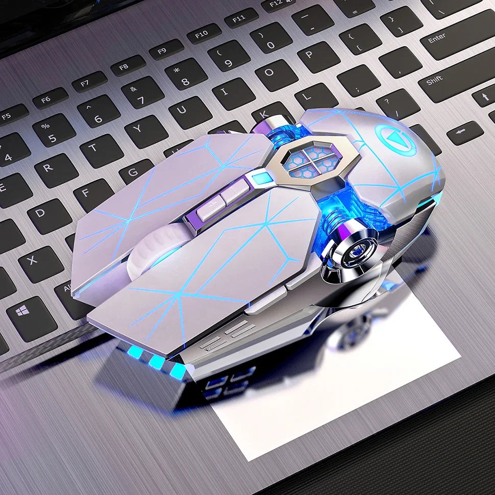 Neue professionelle Gaming-Maus 3200dpi 7 Tasten, hintergrundbeleuchtete Computermaus mit Makro-Unterstützung, mechanische kabelgebundene Silent-Maus