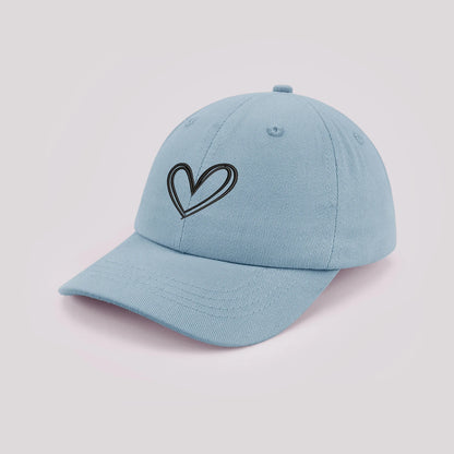 Cartoon heart-shaped Baby Baseball Cap Cute Solid Color Toddler Sun Hat with Ears Summer Adjustable Kids Boy Girl Peaked Cap ﻿