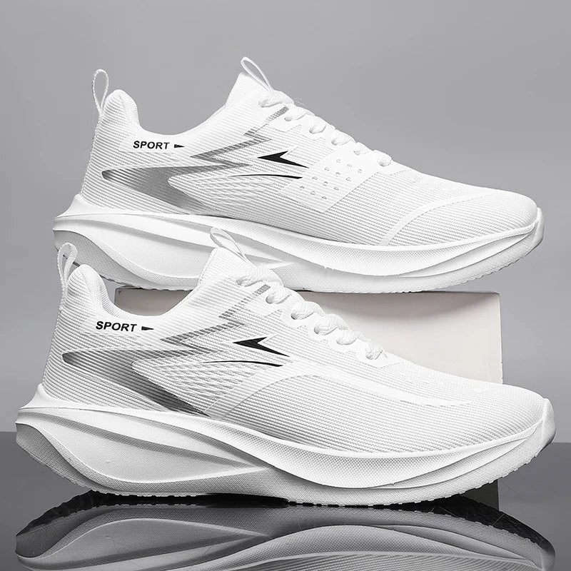 Chaussures de sport décontractées pour hommes, baskets de course à coussin d'air, respirantes, légères, confortables, antidérapantes, pour l'extérieur