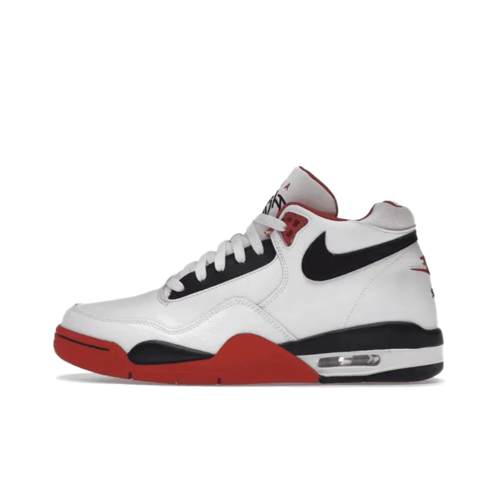 Nike Flight Legacy Comfortable and Versatile Mid-Top Retro Basketball Shoes Men's White/Blue BQ4212-103