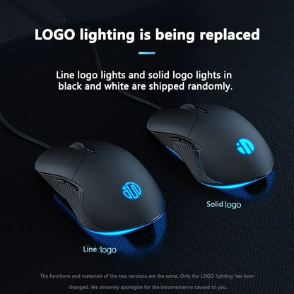 INPHIC B1 kabelgebundene USB-Maus, leise Office- und Gaming-Maus für PC und Laptops