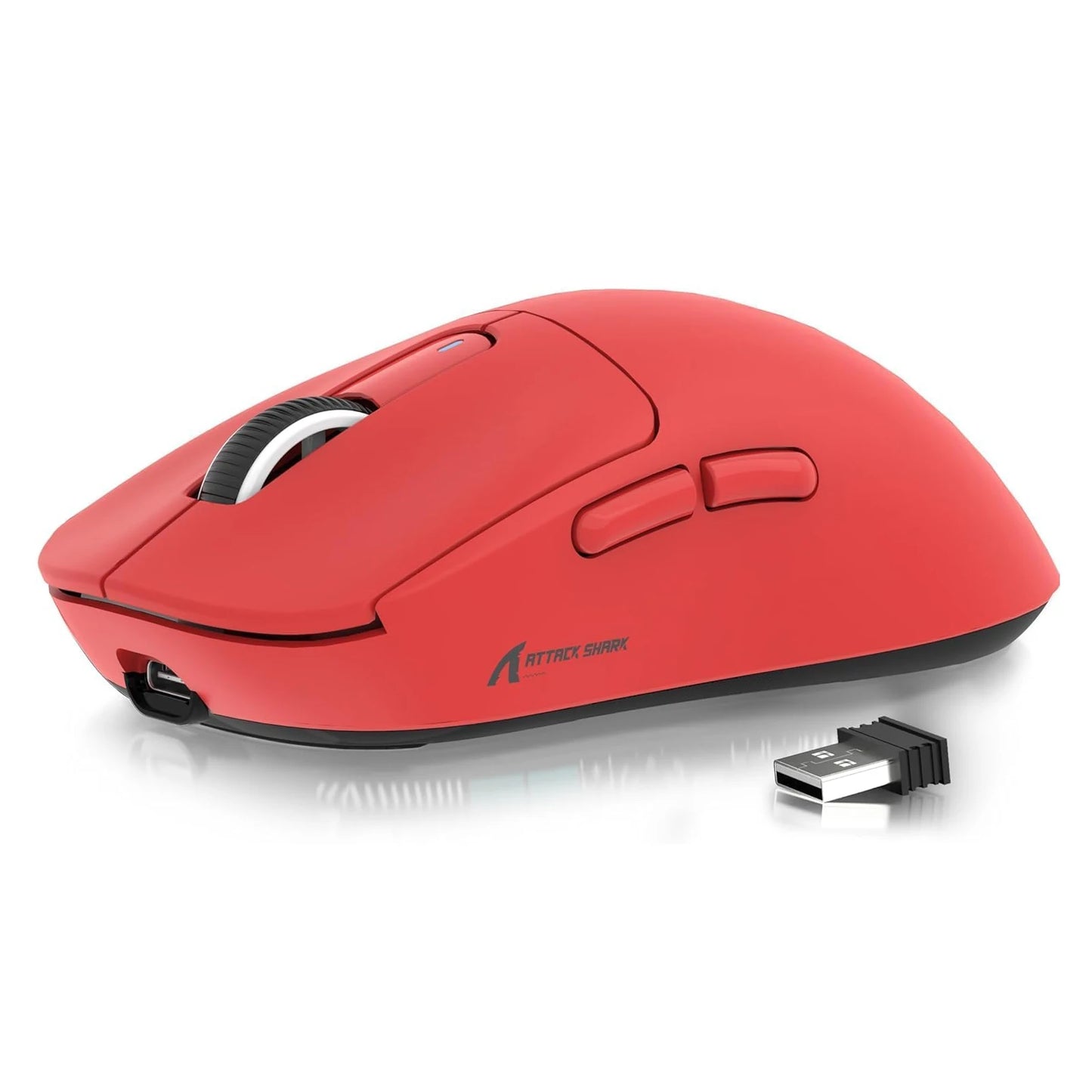 ATTACK SHARK X3 trådlös gamingmus, 49g ergonomisk PC-mus, trippellägen, PAW3395 26K DPI optisk sensor, programmerbara knappar